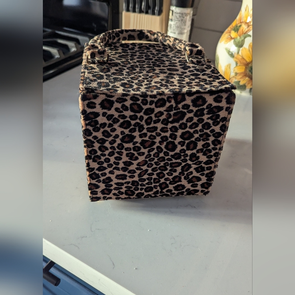 Leopard Print Storage Box